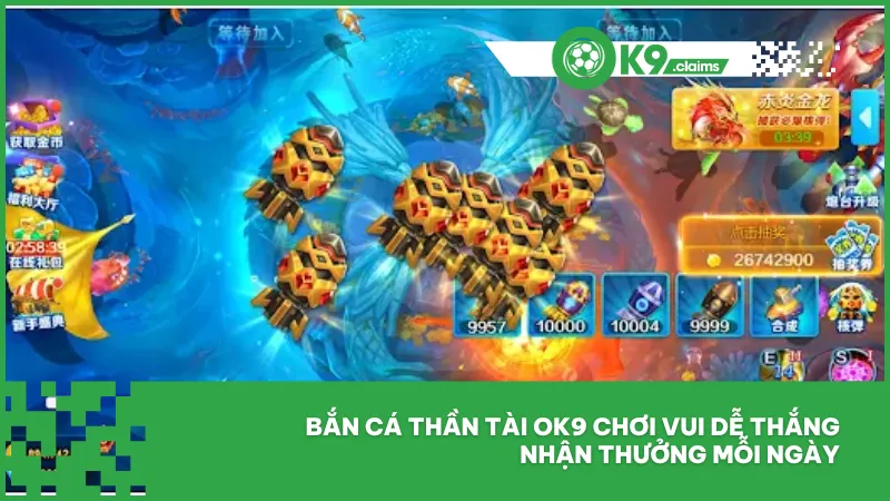 Bắn cá thần tài ok9 - Game săn boss, trúng thưởng lớn 4 Bắn cá thần tài ok9 chơi vui dễ thắng nhận thưởng mỗi ngày