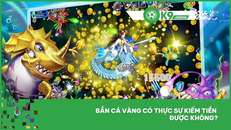Bắn Cá Vàng có khả năng “biến đạn thành tiền mặt” ngay sau khi kết thúc ván chơi