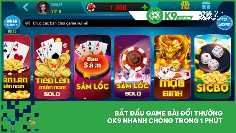 Game Bài Đổi Thưởng Ok9 Uy Tín, Giải Trí Tiền Thật Cực Đã 4 Bắt đầu game bài đổi thưởng ok9 nhanh chóng trong 1 phút