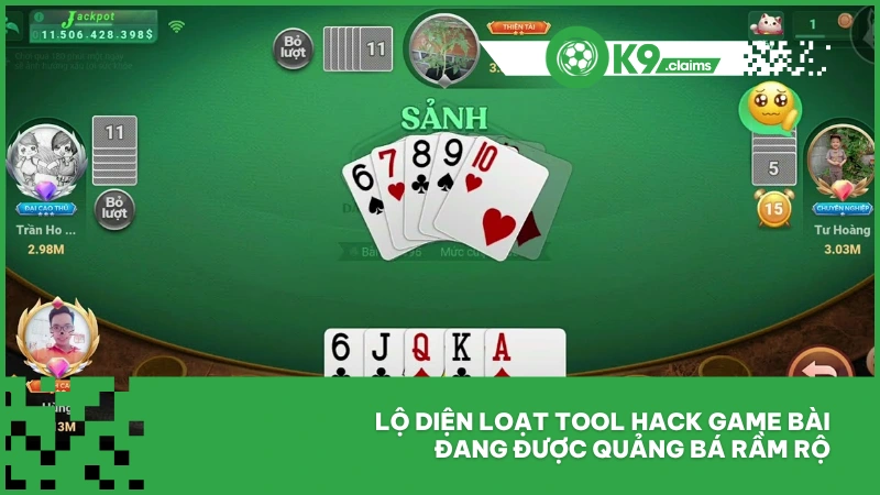 Lộ diện loạt tool hack game bài đang được quảng bá rầm rộ