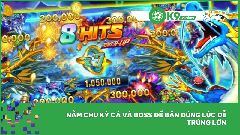 Nắm chu kỳ cá và Boss để bắn đúng lúc dễ trúng lớn