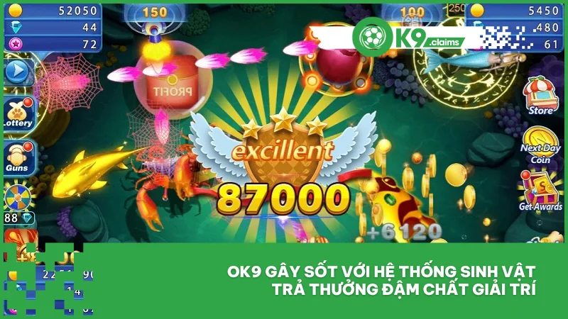 Bắn Cá Long Vương - Giải Trí Săn Thưởng Với Đồ Họa 3D 4 Ok9 gây sốt với hệ thống sinh vật trả thưởng đậm chất giải trí